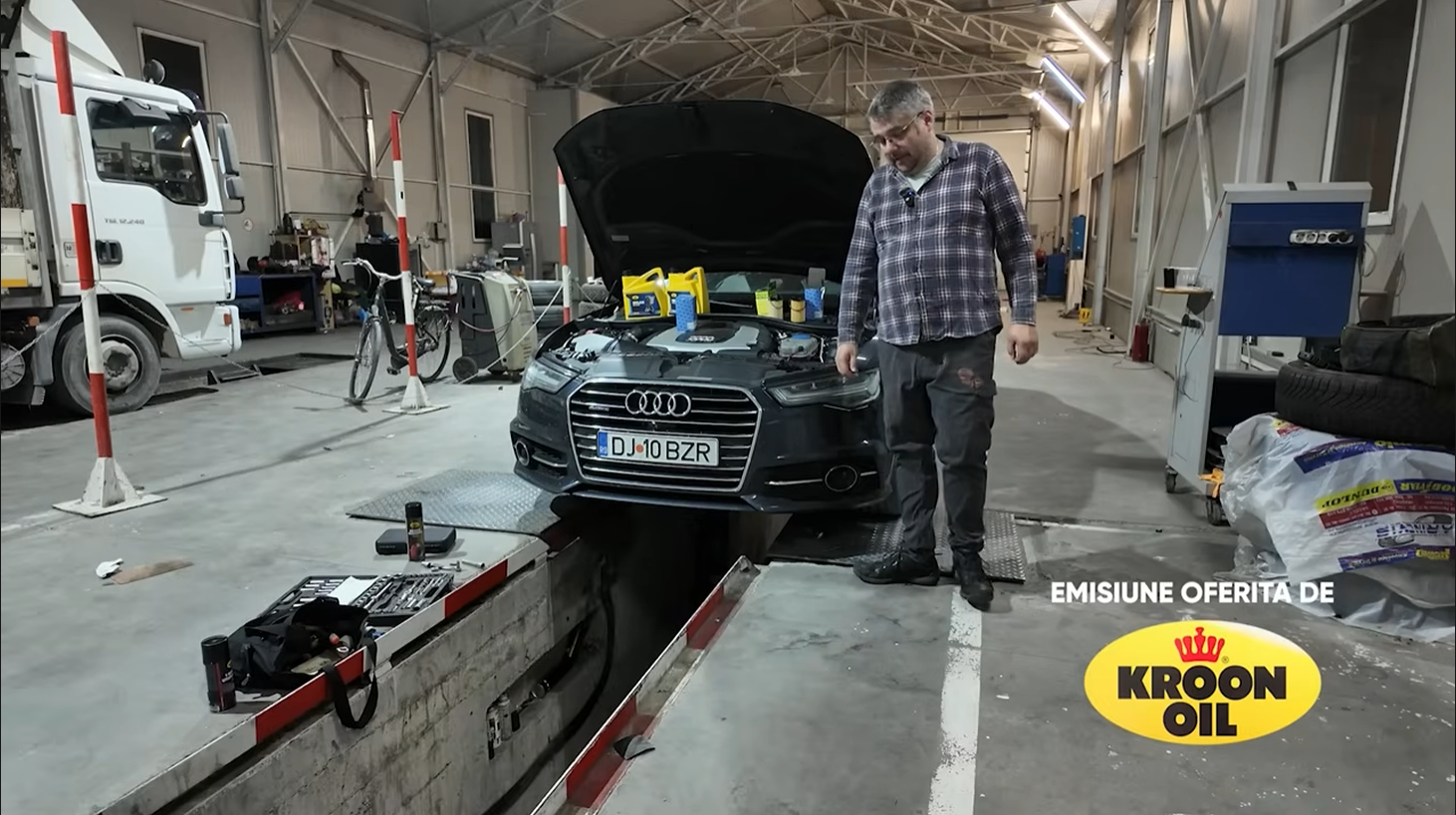 Am făcut o spălare internă a motorului DIESEL la un Audi A6 3.0 TDI - Kroon Oil Engine Flush
