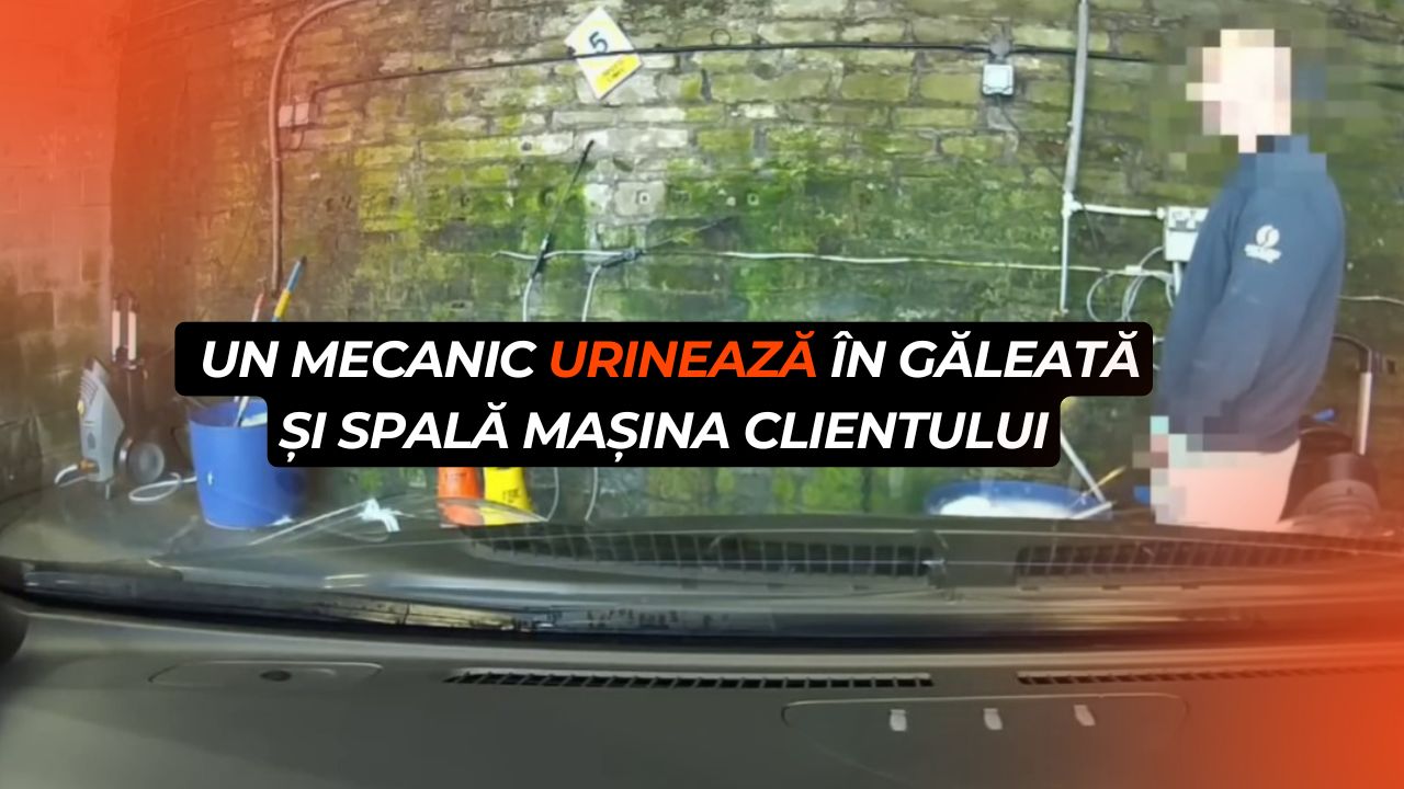 Service Nissan, filmare reală: un mecanic urinează în găleată și spală mașina clientului