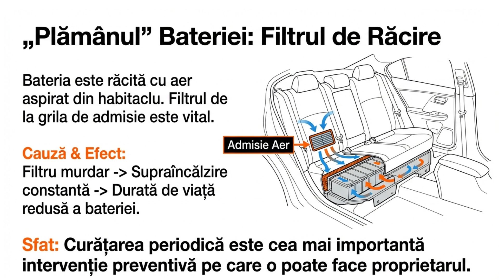 sistem răcire baterie hibrid Toyota admisie aer habitaclu