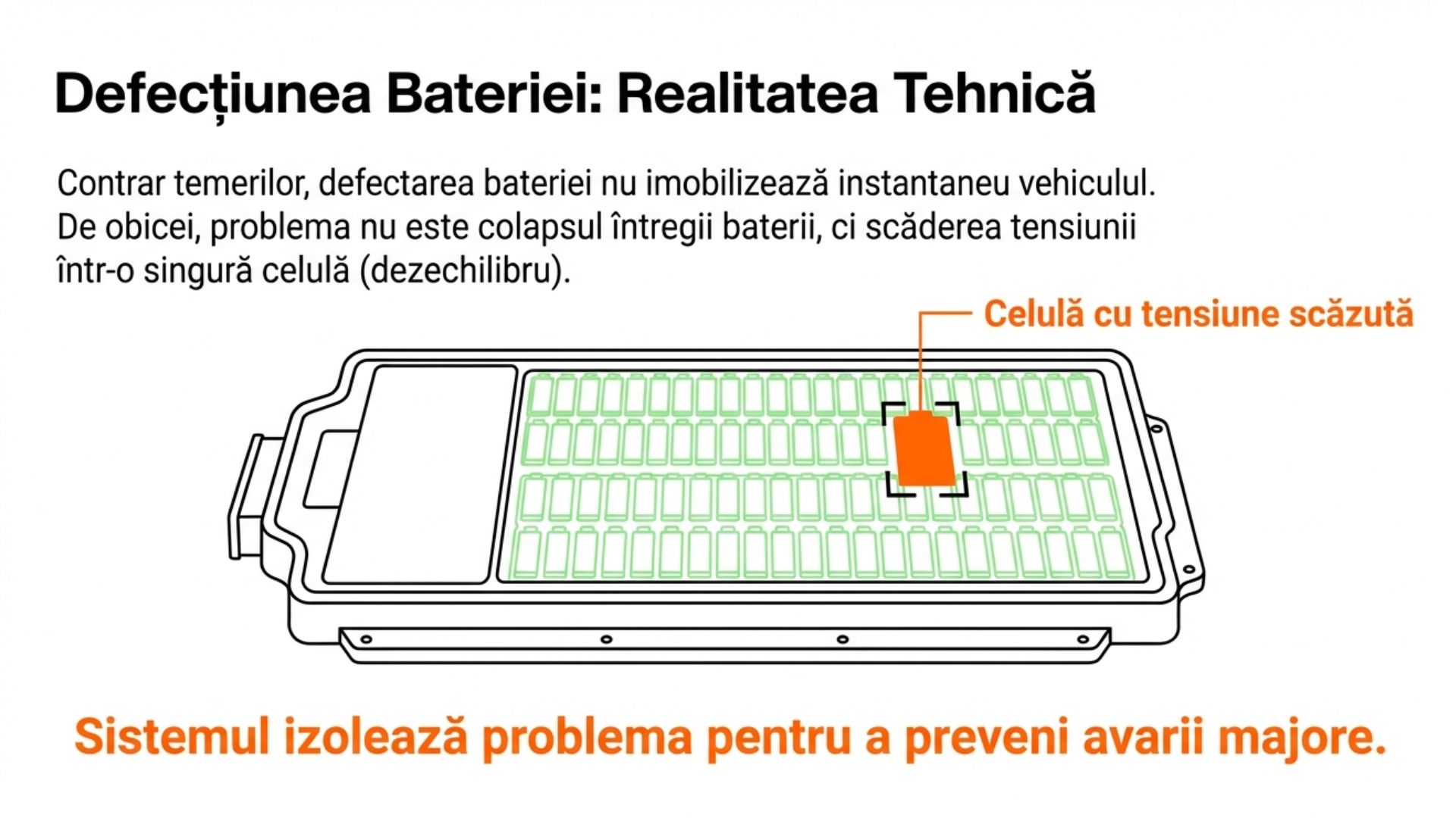 Imagine tehnică ce explică metoda de testare a frânării hidraulice la automobilele hibride Toyota prin comutarea în poziția N. Vizualul evidențiază separarea completă a frânării regenerative pentru identificarea zgomotelor mecanice.
