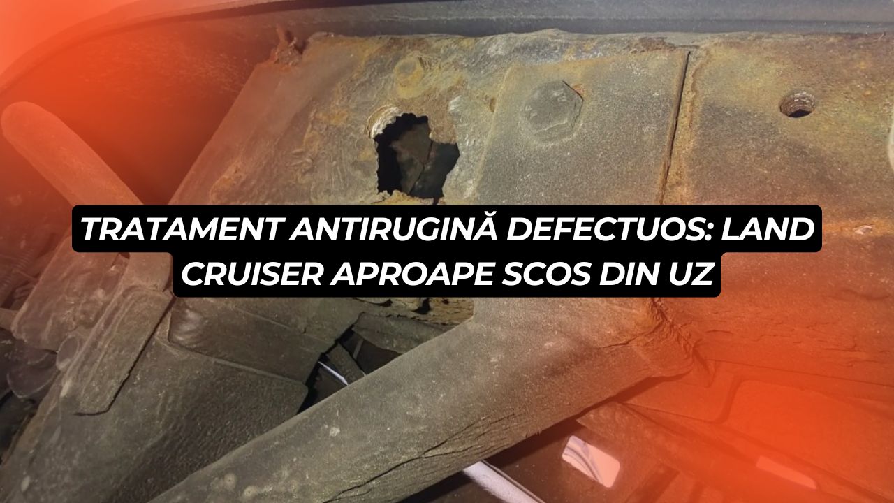 Tratament antirugină controversat: un Toyota Land Cruiser aproape scos din circulație
