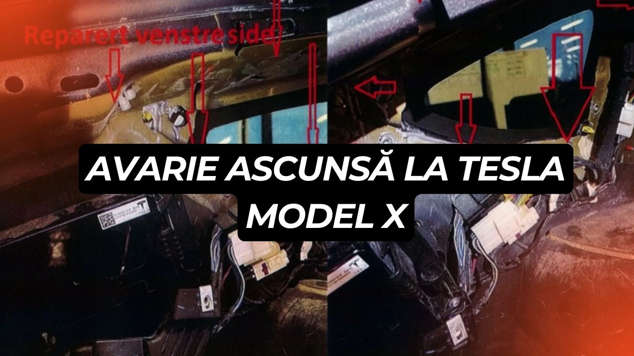 Tesla Model X cu avarie ascunsă